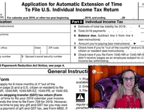 IRS Form 4868 – 2019 Version