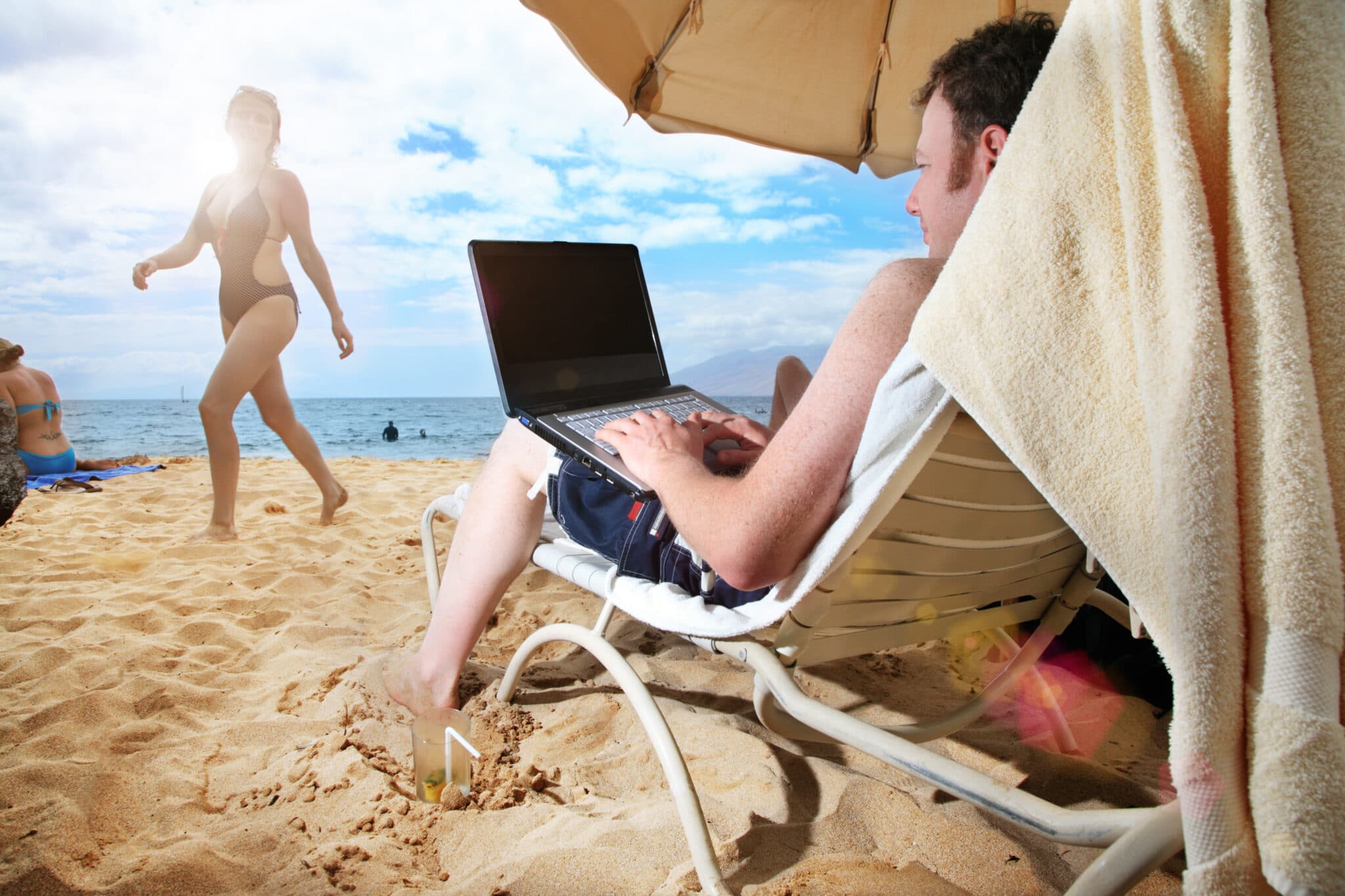 Startup Founder enjoys #MiamiTech life at the beach
