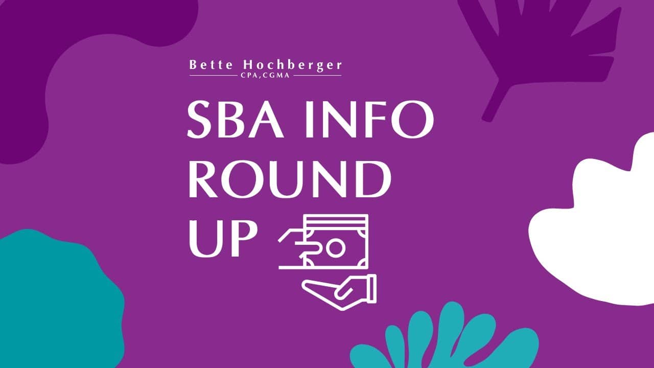 SBA Info Round Up