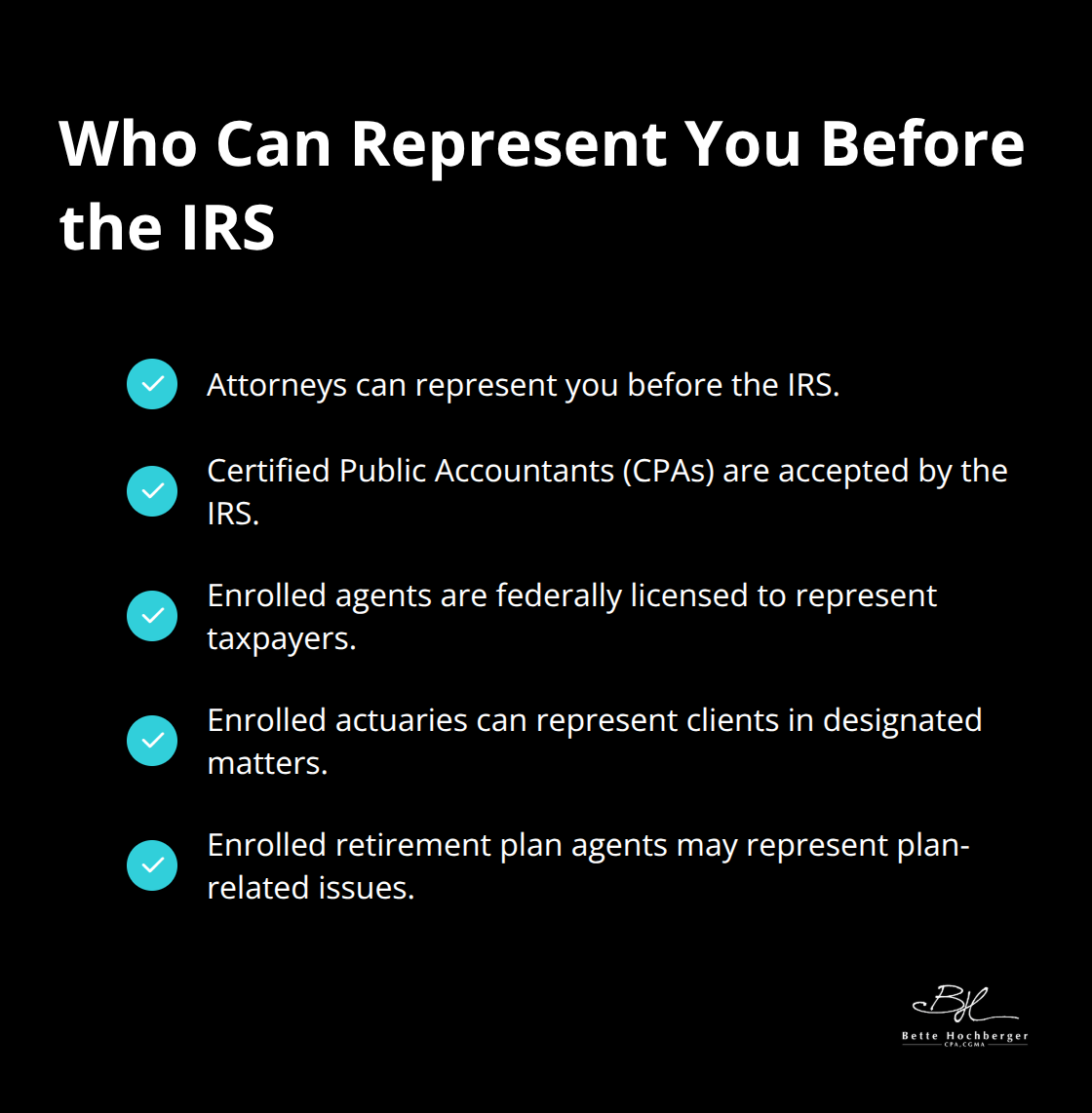 IRS Representation Guidance: Build A Strong Defense Strategy - Bette ...